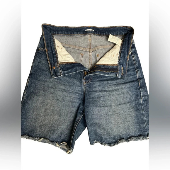 Old navy mom denim shorts cut off high waisted - Picture 2 of 4